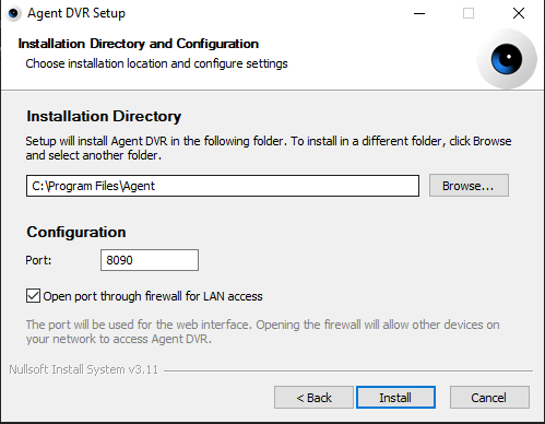 Agent DVR - Install